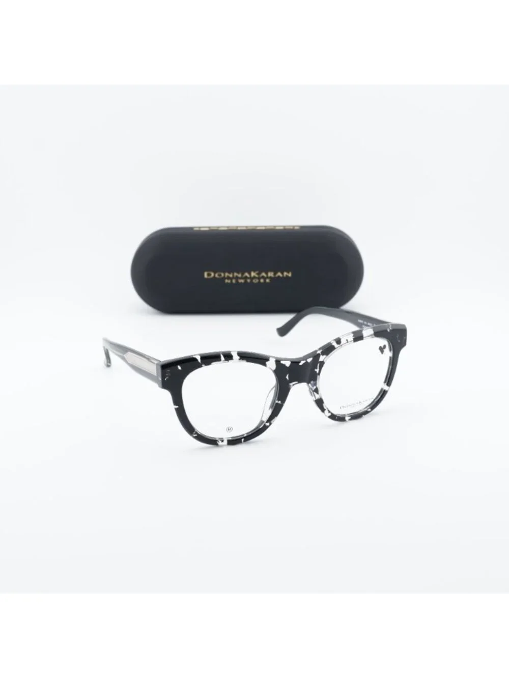 Donna Karan DO5018 010 Cat Eye Eyeglasses 49mm - Black Havana